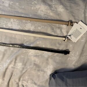 H&M Cream and Black Belt Trio